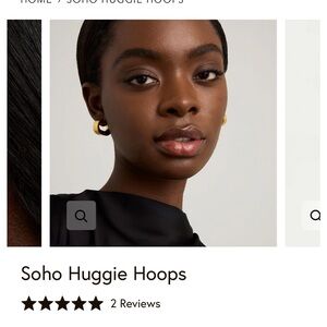 Dean Davidson Gold Hoop Huggie Earrings